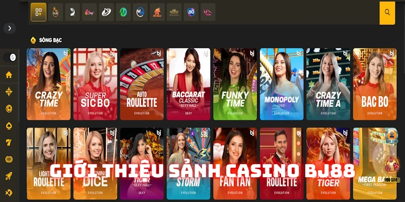 Nội dung sơ lược về sảnh casino BJ88